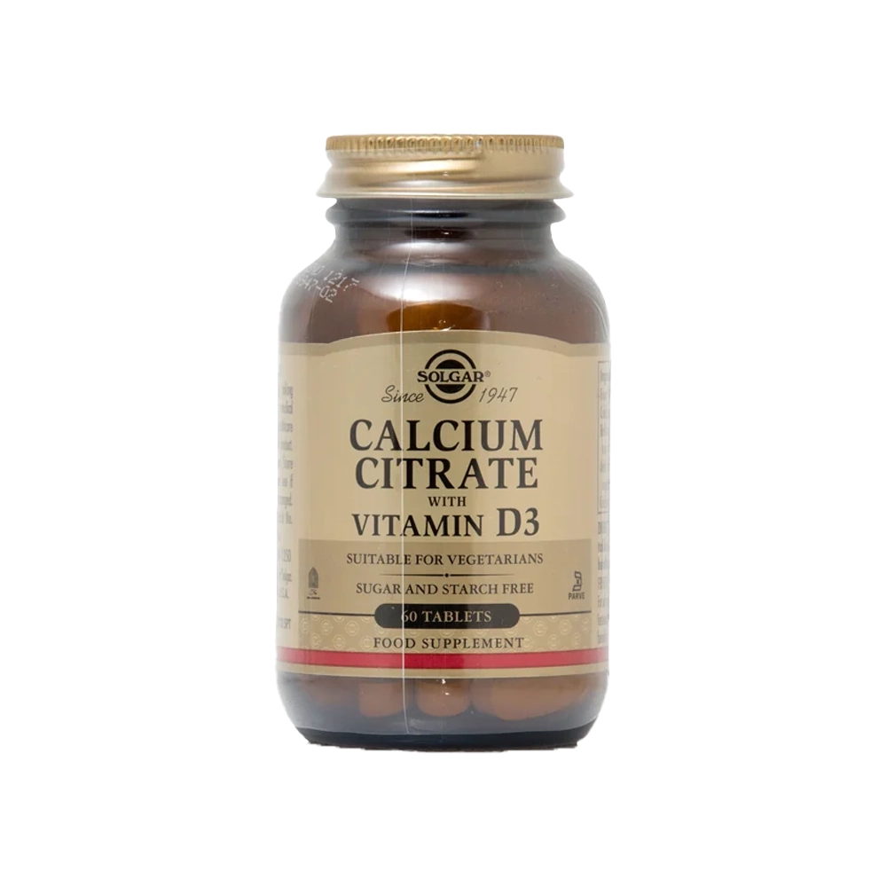 SOLGAR - Calcium Citrate with Vitamin D3 - 60tabs